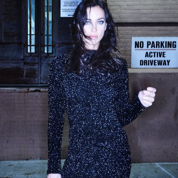 ZARA OPEN BACK KNIT TINSEL DRESS size M NWT - Picture 2 of 13